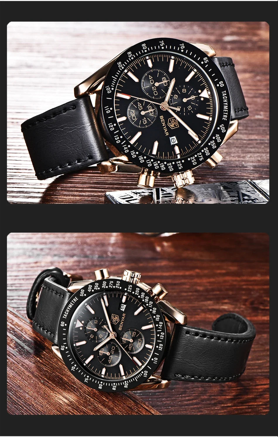 Men Watch BENYAR Top Brand Luxury Full Steel Business Quartz Watch Men Casual Waterproof Sports Watches Clock Relogio Masculino