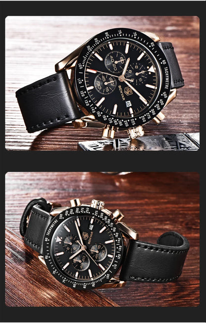 Men Watch BENYAR Top Brand Luxury Full Steel Business Quartz Watch Men Casual Waterproof Sports Watches Clock Relogio Masculino