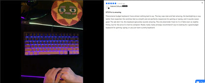 Teclado mecánico inalámbrico MCHOSE G75 Pro, diseño 75%, montaje gasket, 5 capas de amortiguación, retroiluminación RGB, triple modo y hot-swappable