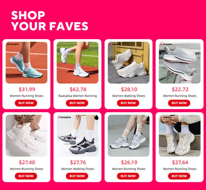 Chaussures de course pour femme Baasploa : baskets de jogging légères et tendance en mesh, antidérapantes, pour femme, d'extérieur, respirantes, colorées et décontractées