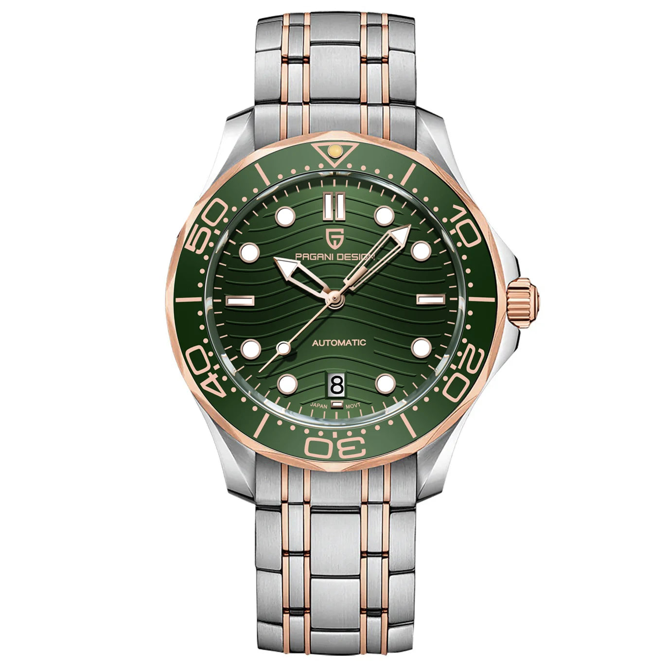 PAGANI DESIGN 2026 New V2 Waves 200M Diving Men's Watches Fashion Luxury Automatic Watch Men AR Sapphire crystal Wrist watch Men