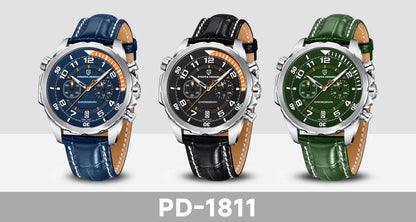PAGANI DESIGN Watches 2026 New Strong Luminous Luxury Quartz Men Watch Fashion Leather Watch For Men Sapphire Glass Chronograph