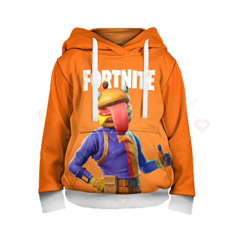 Fortnite Jungen-Cosplay-Hoodie „Cool Heroes“, Cartoon-Sweatshirt, Kinderkleidung für Frühling und Herbst, Baby-Mantel, Kapuzenjacke für Kinder