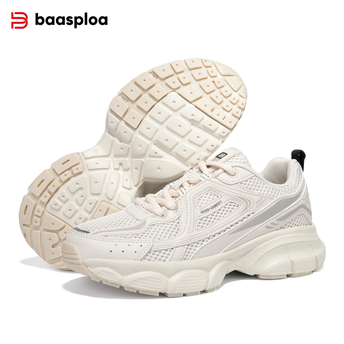 Chaussures de course pour femme Baasploa : baskets de jogging légères et tendance en mesh, antidérapantes, pour femme, d'extérieur, respirantes, colorées et décontractées