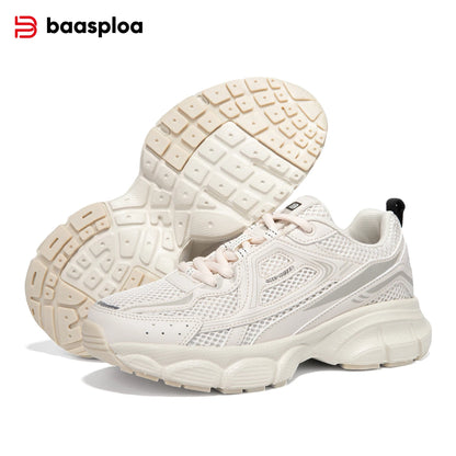 Chaussures de course pour femme Baasploa : baskets de jogging légères et tendance en mesh, antidérapantes, pour femme, d'extérieur, respirantes, colorées et décontractées