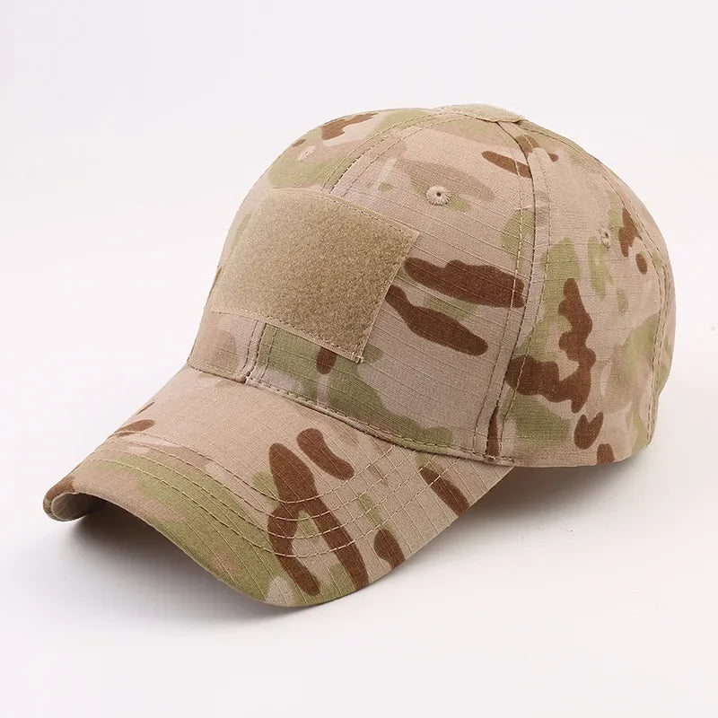 Camouflage Baseball Cap Outdoor Men's Tactical CP Adjustable Hat Sports Cycling Duck Tongue Cap