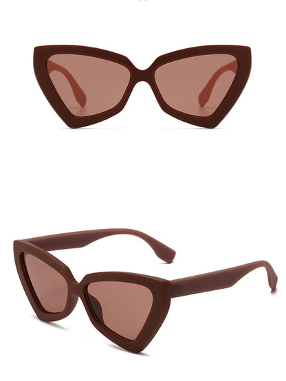 New Vintage Triangle Polygon Sunglasses Women Men Vintage Glasses Retro Cat Eye Sun Glasses Female Male Eyewear Eye Glasses