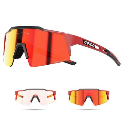 KAPVOE Photochromic Cycling Sunglasses for Men Glasses Fashion Mountain Bicycle Road Speed Cool Goggles Sports MTB Bike Eyewear