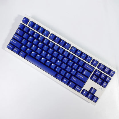 KBDiy 174 Keys PBT Cherry Profile Blue Jade Keycaps for Game Mechanical Keyboard Double Shot DIY for Aula F75 F87 F99 Key Caps