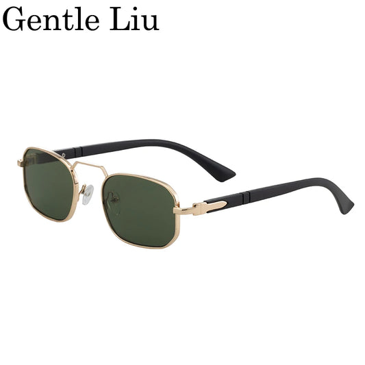 Small Frame Rectangle Punk Sunglasses Women Men 2026 Luxury Brand Steampunk Driving Sun Glasses Vintage Outdoor UV400 Eyewear