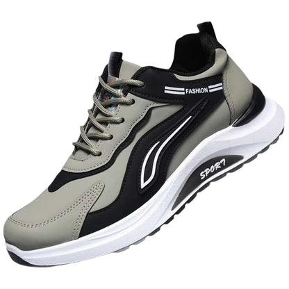 Pantofi sport casual pentru bărbați, stil coreean modern, cu șireturi, confortabili și respirabili, cu talpă groasă, pentru alergare