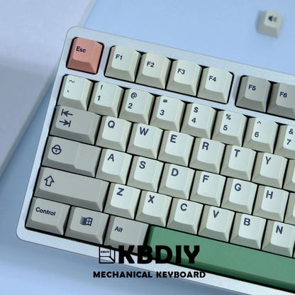 KBDiy GMK 9009 Retro Cherry Profile Keycap 134 Keys/Set For Mechanical Keyboard DIY Custom PBT DYE-SUB 61 60 Bakclit ISO Keycaps