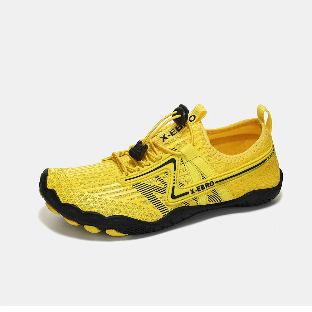 Oiaano platūs barefoot tipo juodi batai vyrams, moterims ir unisex – sportiniai vandens bateliai paplūdimiui, minkštu padu, lengvi ir kvėpuojantys