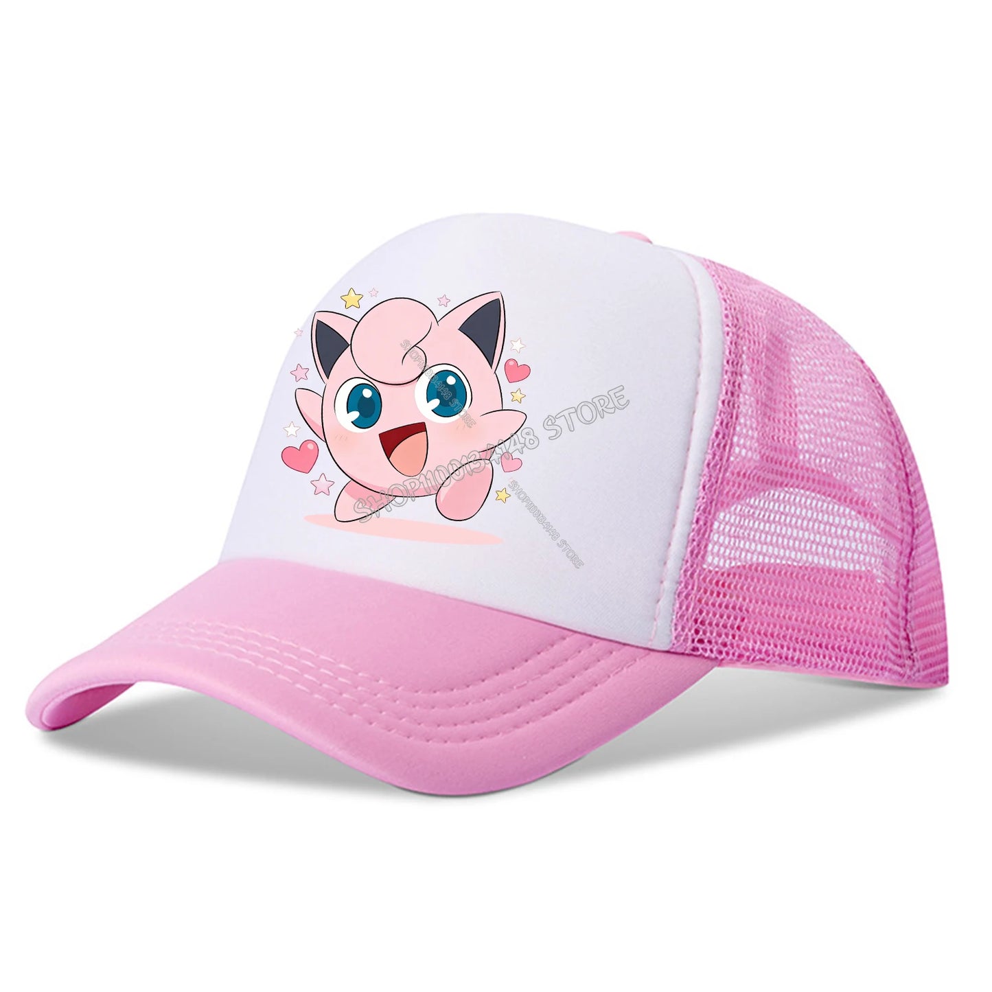 Pokemon Cartoon Baseball Cap for Kids Adult Pikachu Anime Mesh Cap Kawaii Partern Peaked Hat Summer Cap Fashion Accessories Gift