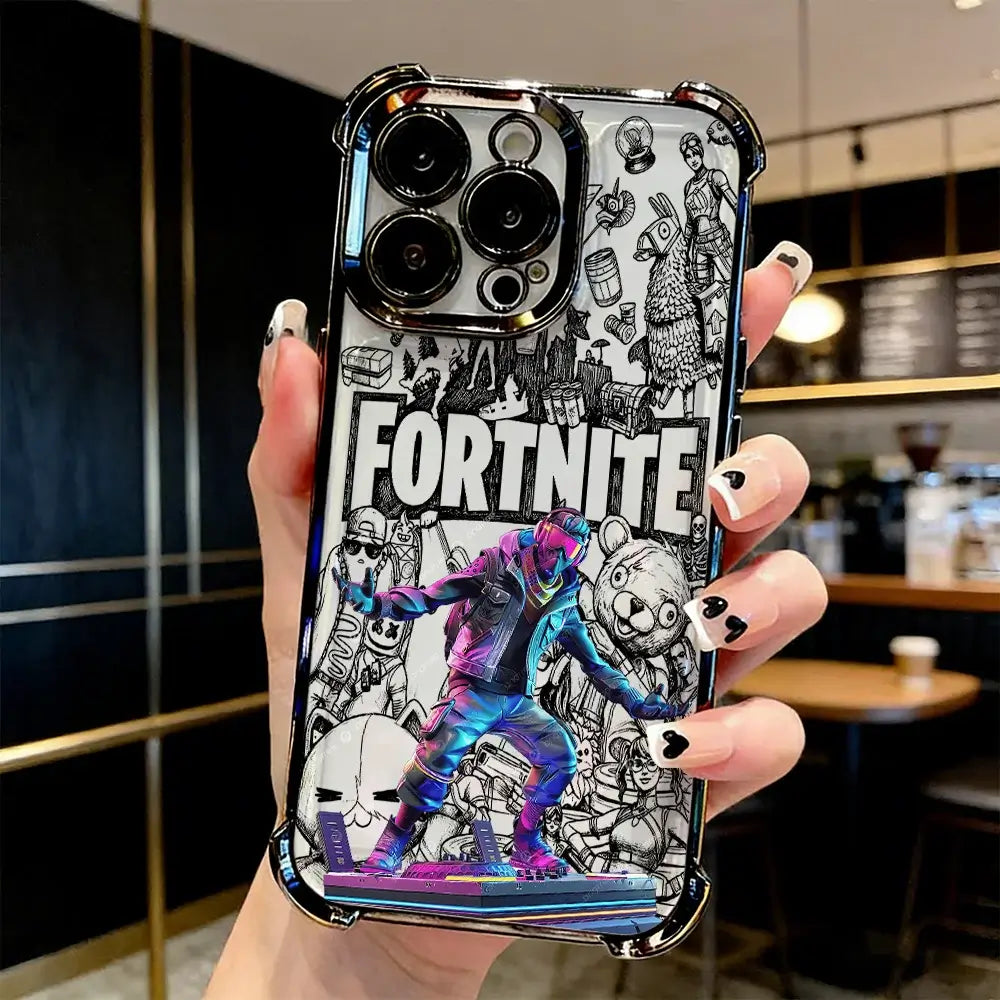 Popular Game FortniteS Plating Phone Case For Samsung A37 A57 A07 A36 A16 A35 A55 A25 A26 A05s A15 A54 A34 A24 A14 A05 A04 4G 5G