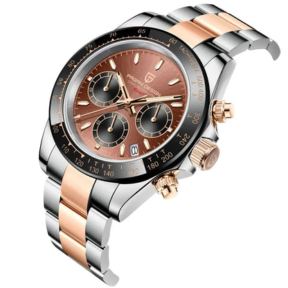 Chronographenuhr für Herren von PAGANI DESIGN – Luxuriöse Quarz-Armbanduhr, leuchtend und wasserdicht.