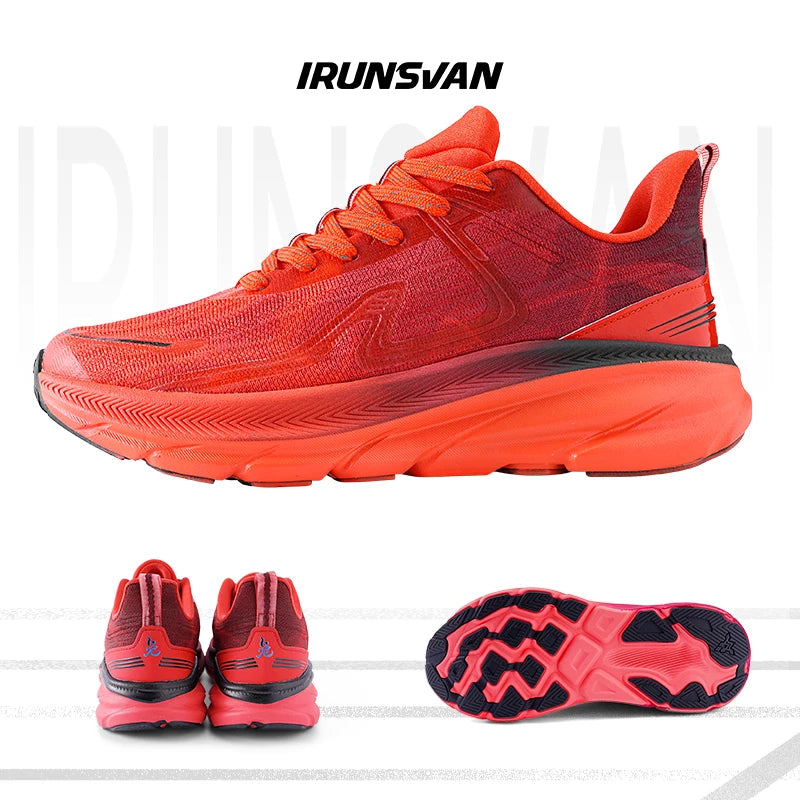 IRUNSVAN 2026 Scarpe da running originali con cuscino d’aria, scarpe sportive traspiranti per fitness, salto ed esercizio, scarpe da camminata da uomo