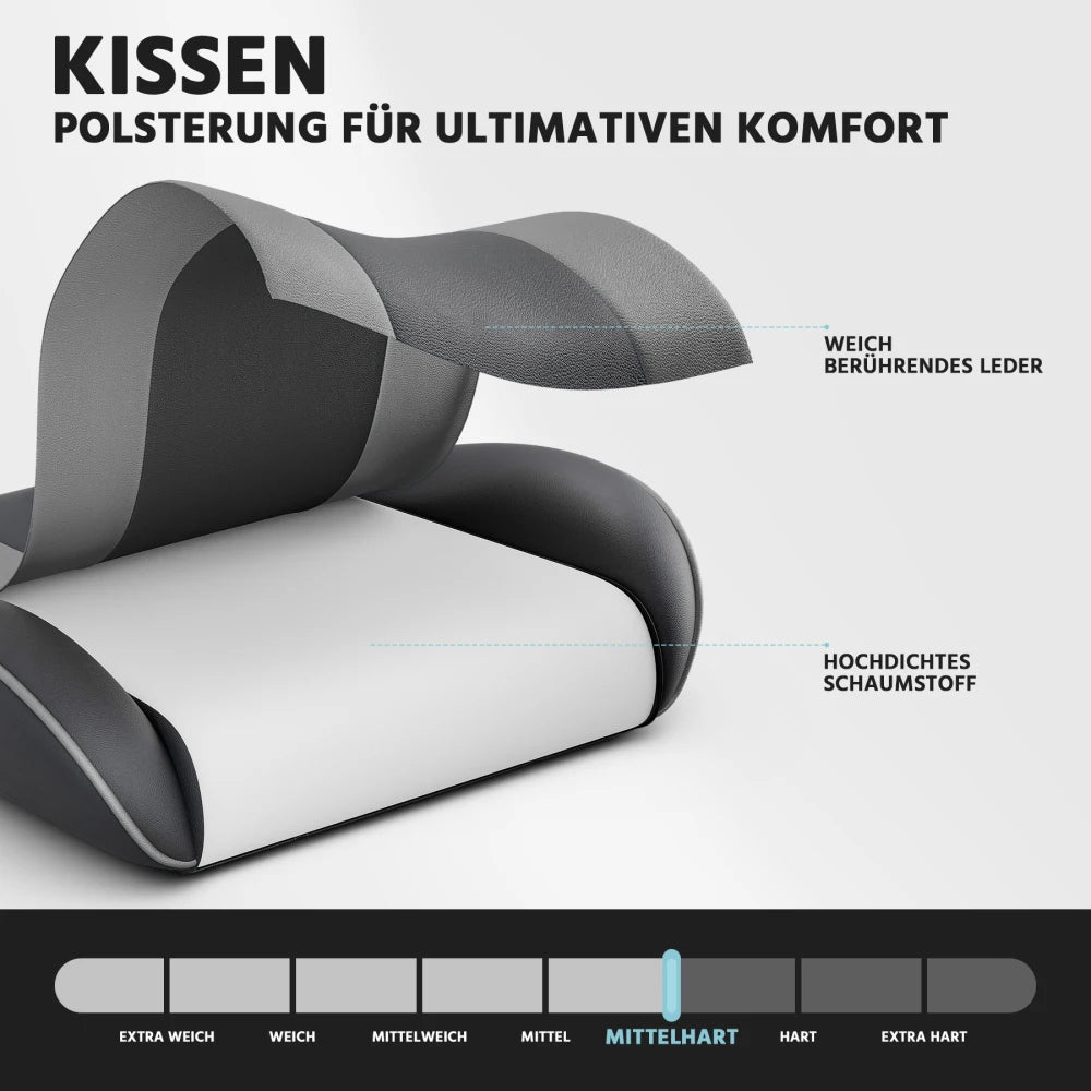 Ergonomic Computer Gaming Chair with Waist Support, Breathable PU Leather Office Chair, Seat Height and Backrest Adjustable