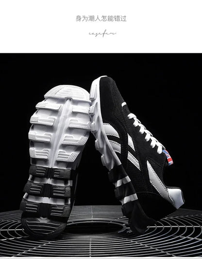 Brand trend size 46 47 48 men's wear-resistant cushioning thick-soled fitness sneakers, outdoor breathable running shoes for men