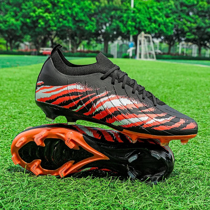 Botas de fútbol para hombre, deportivas, ultraligeras y antideslizantes, para exterior, tacos de adulto para partido, unisex, cómodas para césped, alta calidad