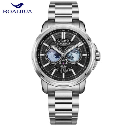BORIAGE(BOAIJIUA) Automatic Mechanical Watch Creative Starry Sky Watch Water Resistant  Mechanical Watches Birthday Gift for Men