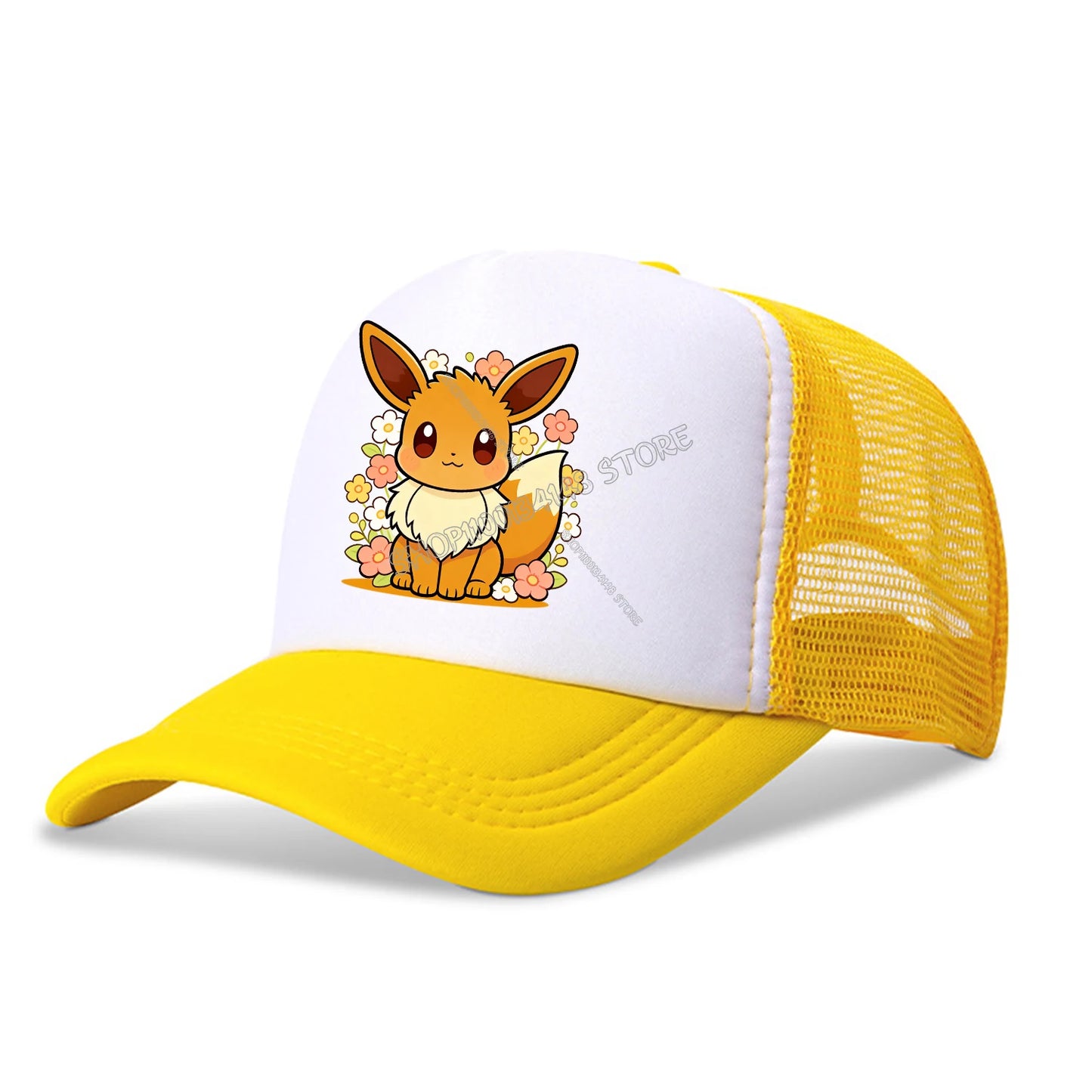 Pokemon Cartoon Baseball Cap for Kids Adult Pikachu Anime Mesh Cap Kawaii Partern Peaked Hat Summer Cap Fashion Accessories Gift