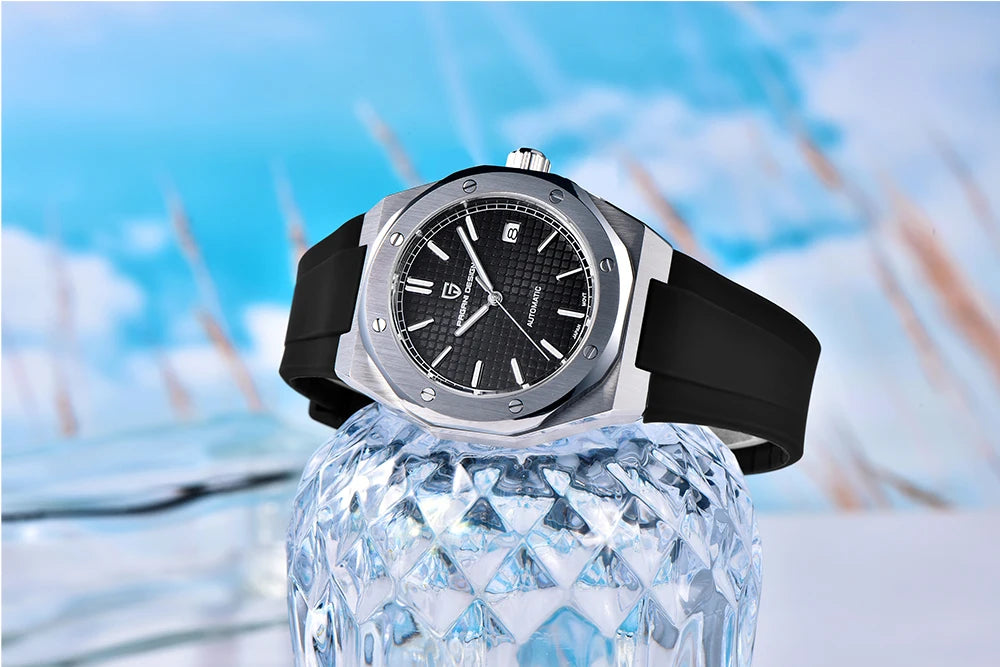 PAGANI DESIGN MIYOTA 8215 Men Automatic Mechanical Watches 40MM Sapphire Stainless Steel Waterproof Luminous Wrist Watch