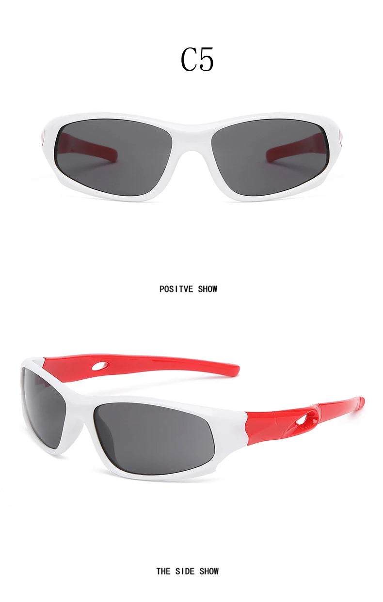 New Kids Sports Sun Glasses Cycling Sunglasses TR90 Outdoor Goggle UV Protection Eyewear Balance Car Driveing Children Glasses