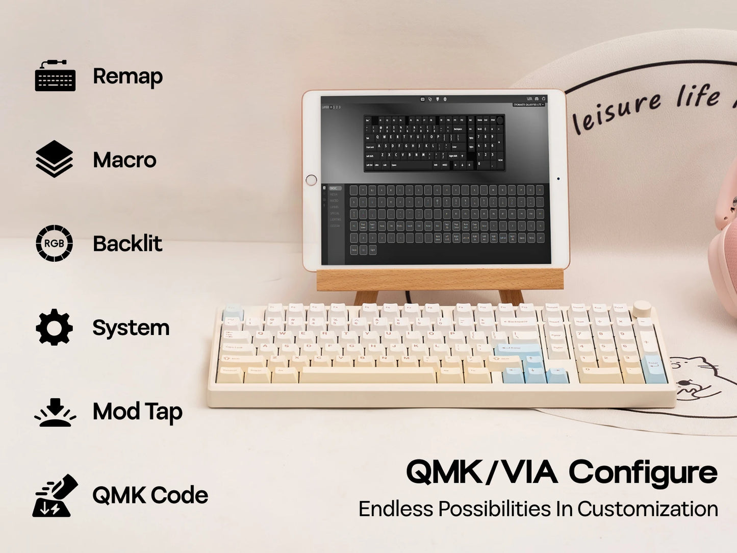 EPOMAKER Galaxy100 Lite QMK/VIA 96% ANSI US Layout Hot-Swap Wired/2.4GHz/BT Wireless 1800 Aluminum Gasket Mechanical Keyboard