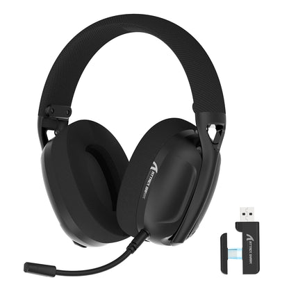 Cuffie gaming ATTACK SHARK L80 ultra leggere 180g – Wireless tri-mode (Bluetooth 5.3 / 2.4G / cablate), audio surround 5.1, driver da 40mm, microfono rimovibile