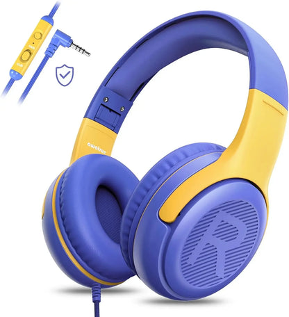 1/2/3 pièces AWATRUE AT2 Casque filaire pour enfants avec micro, casque supra-auriculaire pliable pour PC, ordinateur portable