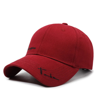 Deep-Top Large-Brim Baseball Cap for Women, 2026 New Style, Face-Slimming, Wide Brim, Summer Sun Protection Hat, Embroidered Letters, Fashionable for Men