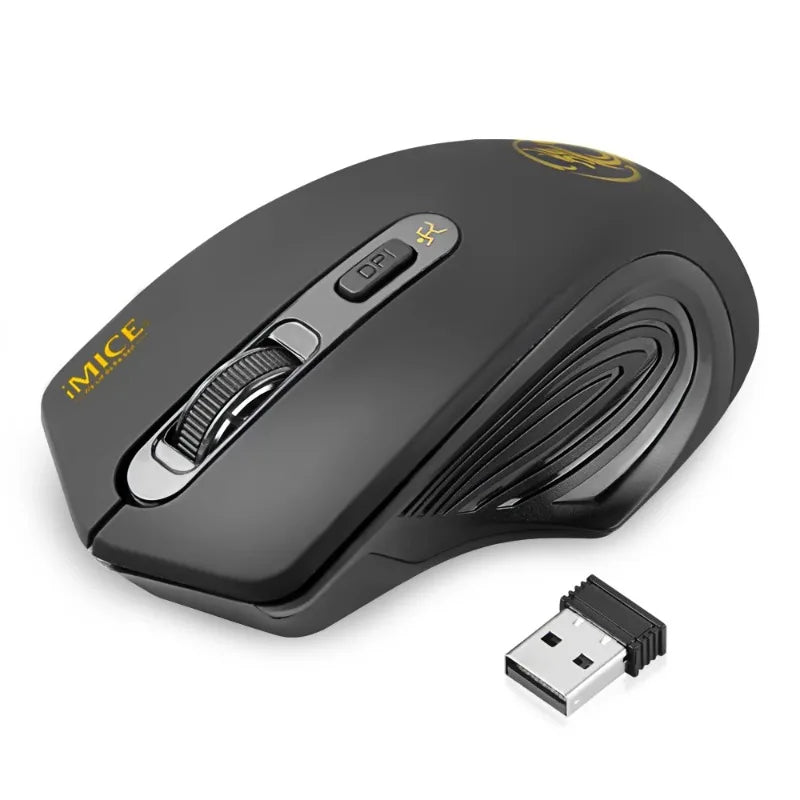 Nová bezdrátová myš 2000DPI, nastavitelná, s přijímačem USB 3.0, optická počítačová myš 2.4GHz, herní myš s ergonomickým designem pro notebook