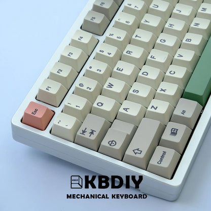 KBDiy GMK 9009 Retro Cherry Profile Keycap 134 Keys/Set For Mechanical Keyboard DIY Custom PBT DYE-SUB 61 60 Bakclit ISO Keycaps