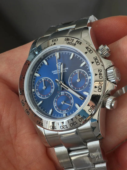 Watchdives WD16500 V2 Men Watch VK63 Quartz Movement Chronograph Wristwatch Stainless Steel Sapphire Crystal Luminous  Watches