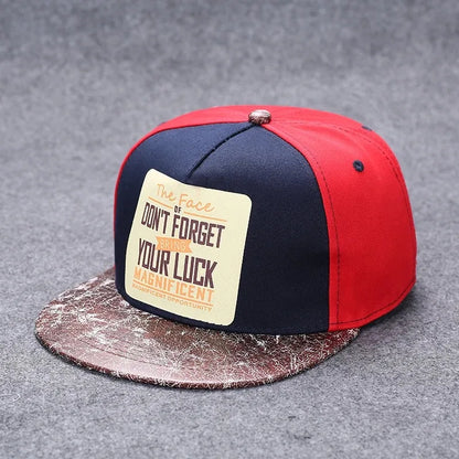 Men's Letter Embroidery All-match Flat Brim Baseball Cap Ladies Summer Hip Hop Hats Outdoor Shade Adjustable Casual Peaked Caps