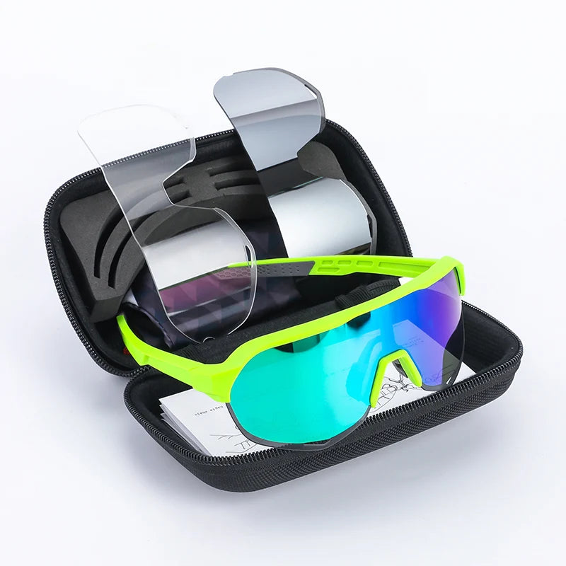 Peter Cycling Sunglasses S3 Outdoor Sports Glasses Men Women road Mountain Bicycle Glasses Riding Polarized Bike Eyewear Goggles