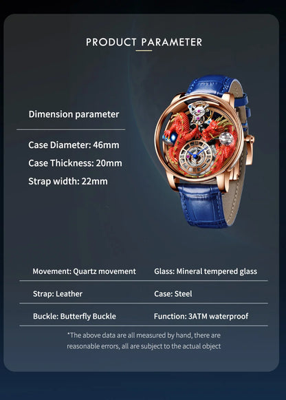 PINDU Design 2025 NEUE Herrenuhr Diamond Tourbillion Top-Marke Luxus Astronomia Quarzuhr für Herren Saphirglas wasserdichte Uhr