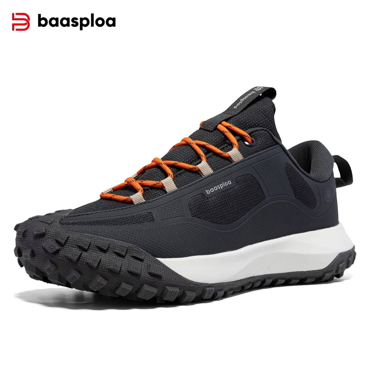 Baasploa Men Hiking Shoes High Quality Comfort Soft Waterproof Male Trekking Sneakers Resistant Non-slip Outdoor Climbing Shoes