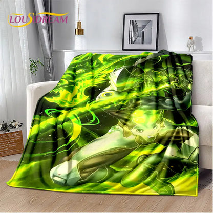 Overwatch Game Gamer DVA Reaper mekana plišana deka, flanelska deka za dnevni boravak, spavaću sobu, krevet, kauč, piknik, djecu, 3D