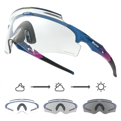 Scvcn Men's Cycling Glasses Outdoor Sport Runing Sunglasses Women MTB Bike Bicycle Goggles Road Riding Fishing Hiking Eyewear