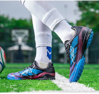 Nouvelles chaussures de football pour hommes, chaussures de sport d'extérieur, chaussures d'entraînement, chaussures de football antidérapantes, baskets professionnelles ultralégères unisexes