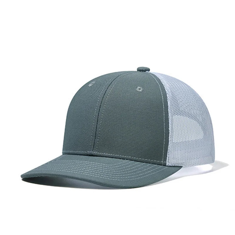 Hot Sale Summer Mesh Baseball Cap Men Women Slight Curved Snapback Trucker Hat Unisex Casual Outdoor Breathable Dad Cap Gorras
