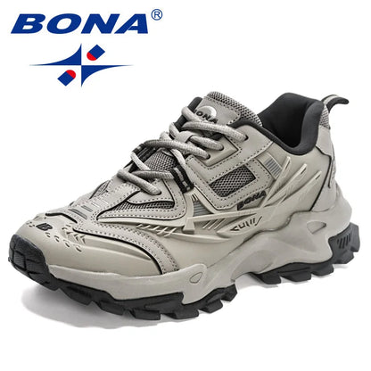 BONA 2023 New Designers Anti-Slip and Wear-Resistant Classic Running Shoes Athletic Sport Shoes Men Outdoor Sneakers Lightweight