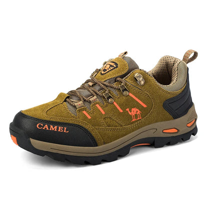 Scarpe da trekking da uomo in pelle scamosciata, sneakers outdoor da trail, scarpe da arrampicata antiscivolo e traspiranti, scarpe sportive da montagna da uomo