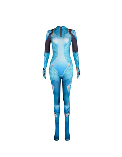 Disfraz de cosplay de Juno de Overwatch 2, set completo con peluca y traje, ropa de heroína de apoyo, atuendo de Halloween y carnaval para mujeres y niñas Juno Teo Minh