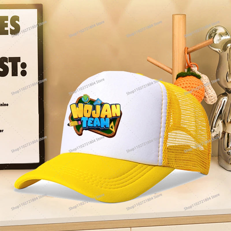 Wojan Teams Mesh Baseball Cap Cute Cartoon Summer Outdoor Sports Sun Hat Fashion Parent-child Activity Breathable Sunbonnet Gift