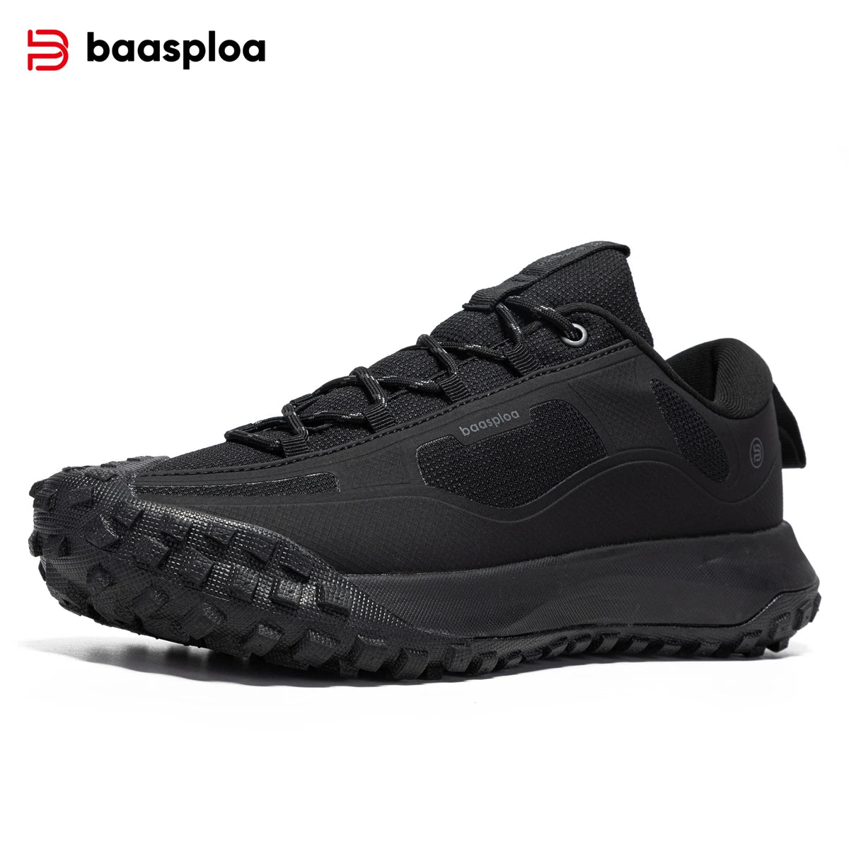Baasploa Men Hiking Shoes High Quality Comfort Soft Waterproof Male Trekking Sneakers Resistant Non-slip Outdoor Climbing Shoes