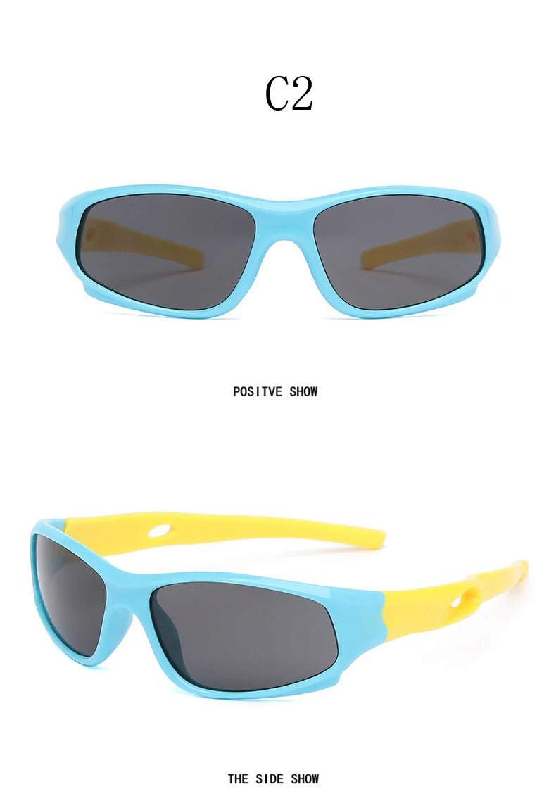 New Kids Sports Sun Glasses Cycling Sunglasses TR90 Outdoor Goggle UV Protection Eyewear Balance Car Driveing Children Glasses