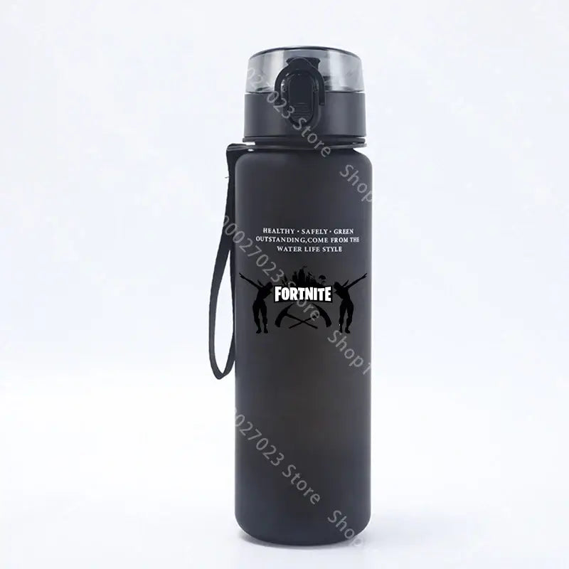 650ML Fortnites Sports Water Bottle Kawaii Motivational Leak Proof Portable Reusable Cups Outdoor Travel Gym Jugs New Cute Gifts
